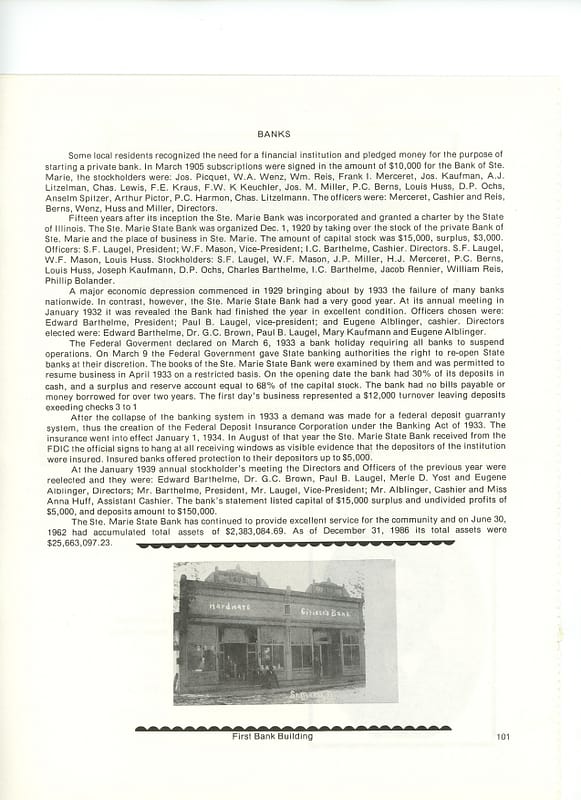 Sainte Marie State Bank Open House Jasper County Daily News