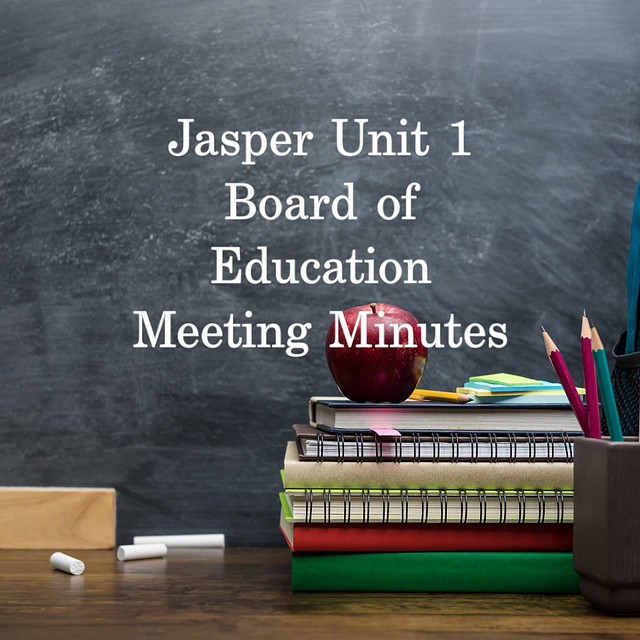 Jasper Unit 1 Summary of Minutes for August 2025 – Jasper County Daily News
