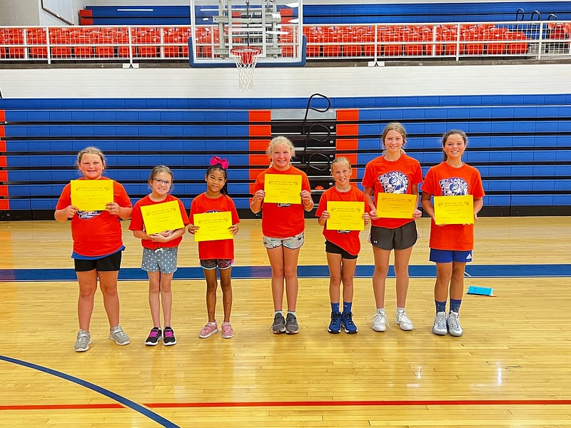 Girls Basketball Camp Awards Jasper County Daily News
