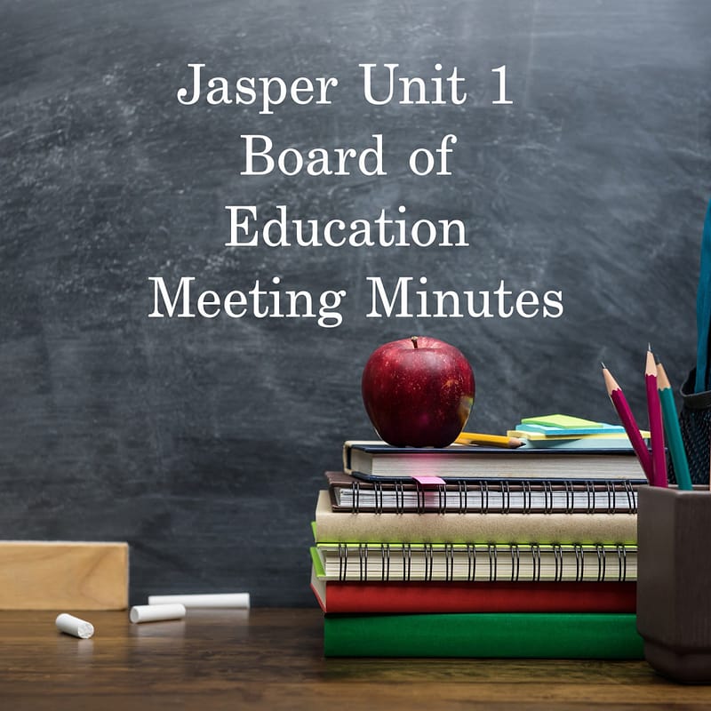 Board of Education Minutes for August Jasper County Daily News