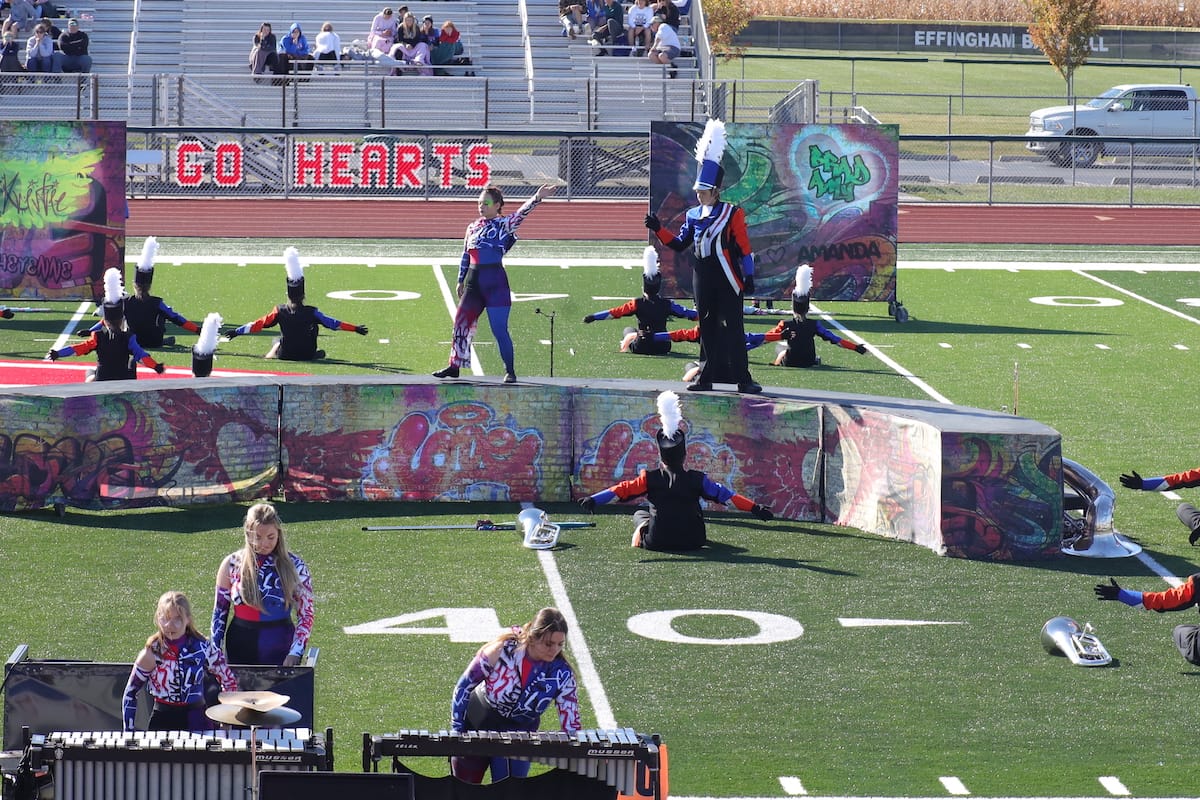 Marching Eagles At Effingham Marching Hearts Invitational Jasper