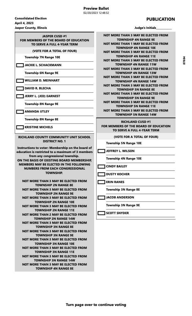 Sample Ballot Polling Locations And Public Test Information Jasper