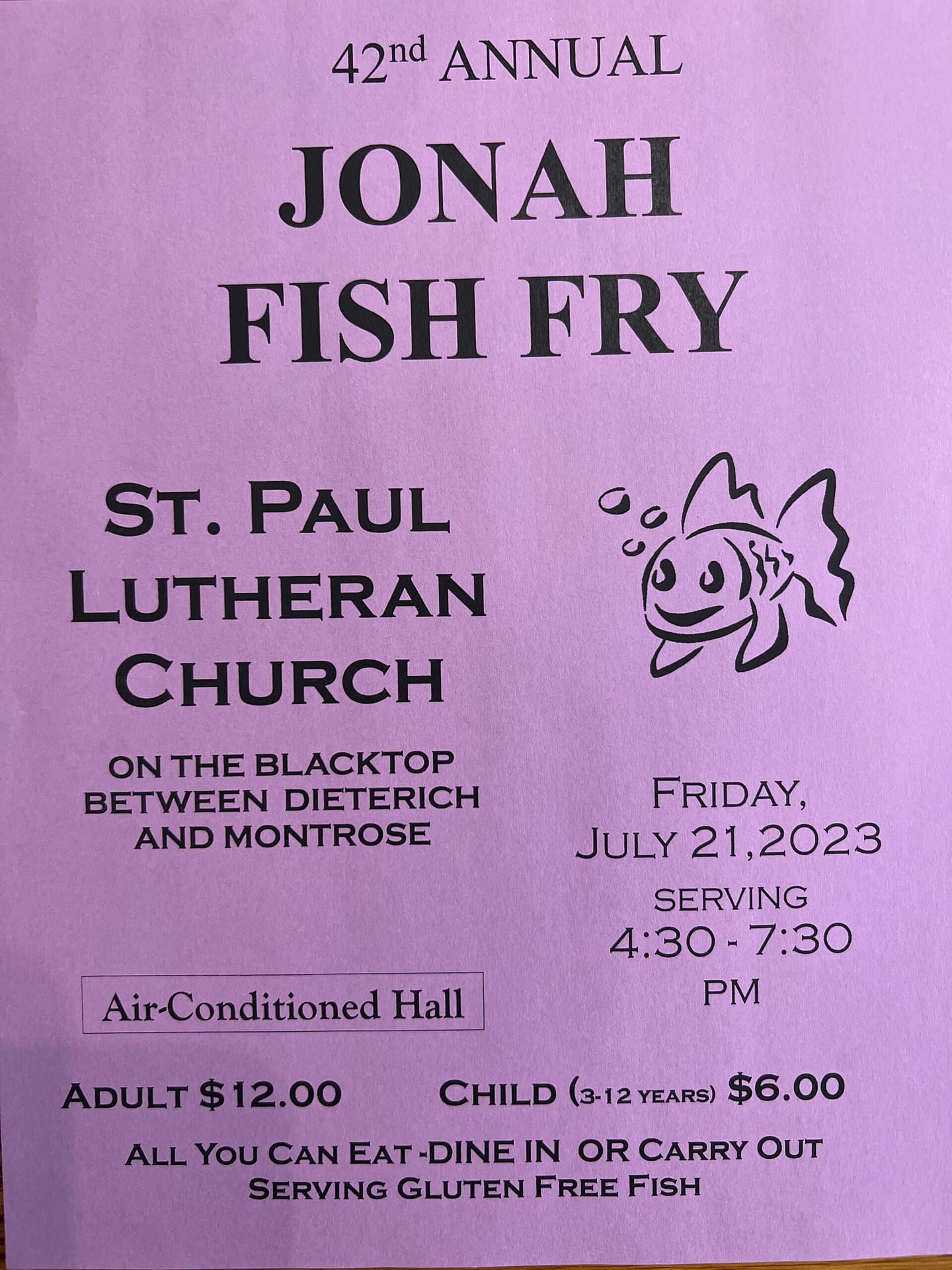 42nd Annual Jonah Fish Fry – Jasper County Daily News